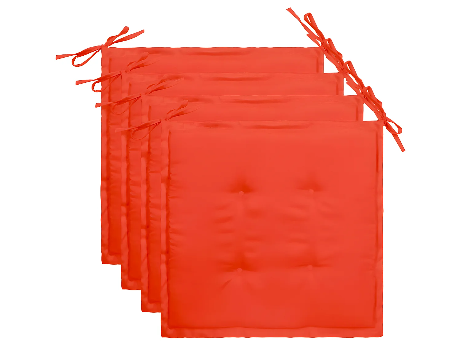 lot de 4 coussins 40 x 40 x 3 cm DEC021721