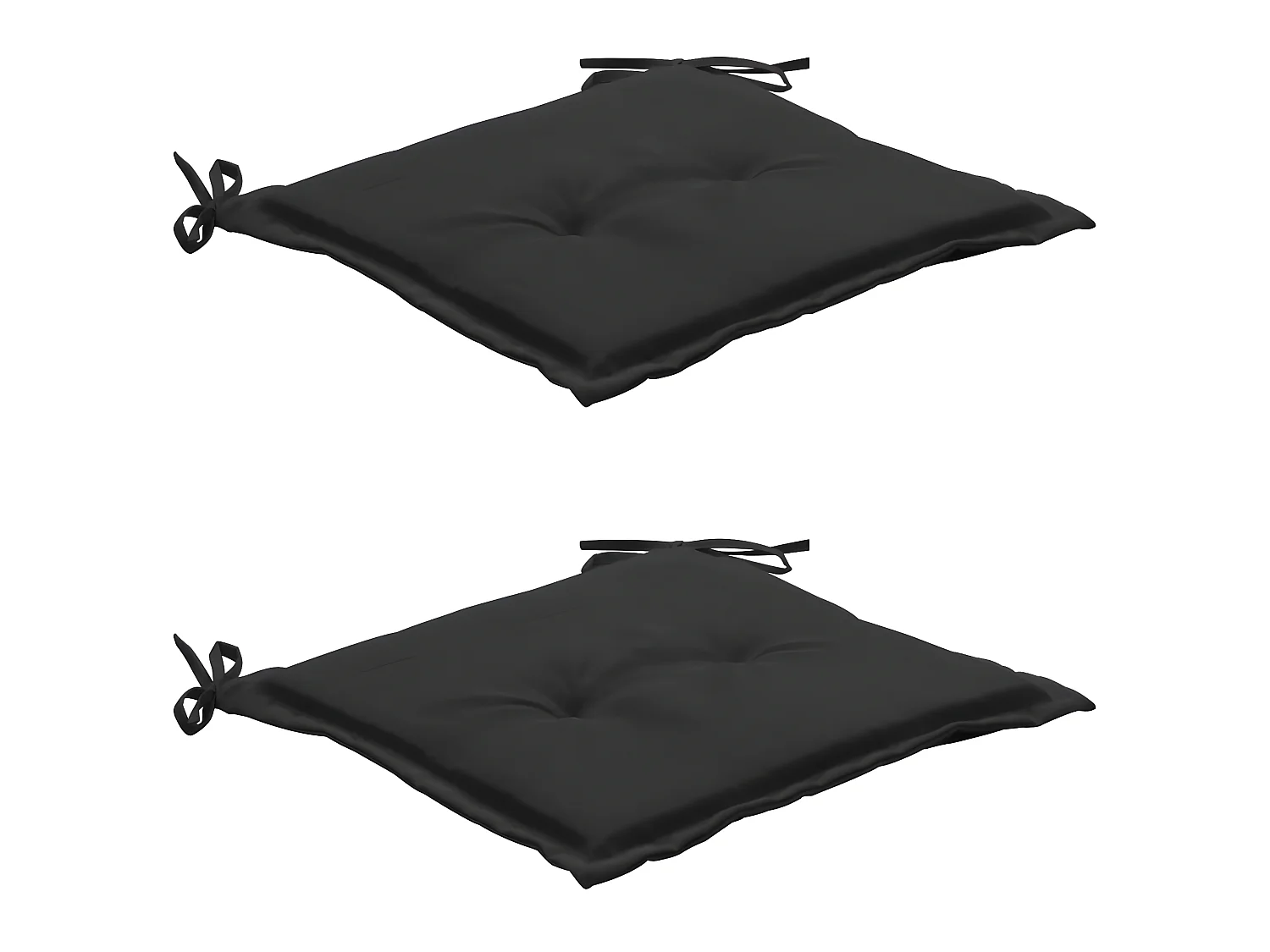 lot de 2 coussins noire 50 x 50 x 3 cm DEC021731