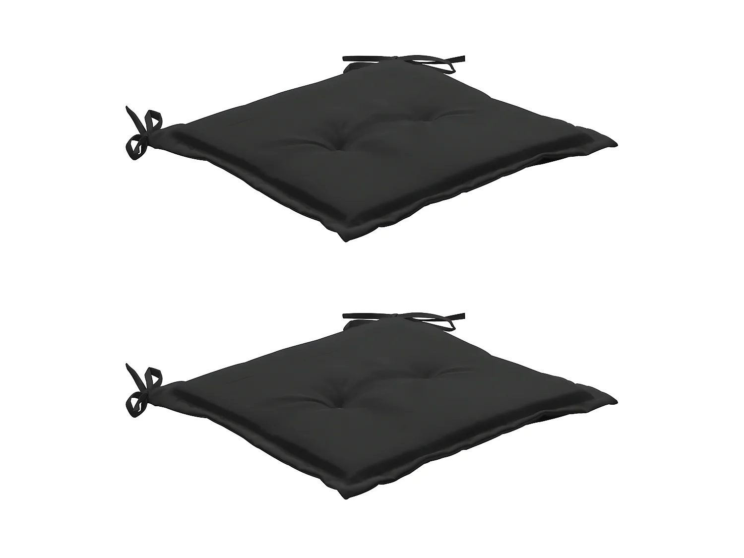 lot de 2 coussins noire 50 x 50 x 3 cm DEC021731