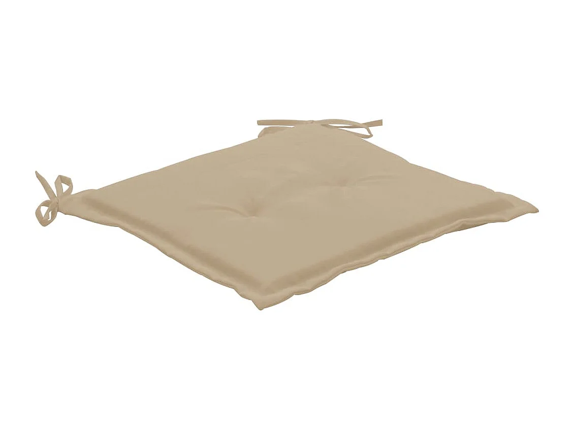 lot de 4 coussins beige 40 x 40 x 3 cm DEC021724