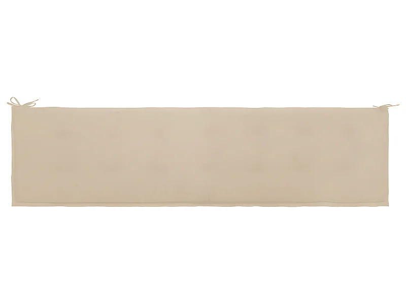 Coussin de banc de beige 200 x 50 x 3 cm DEC021743