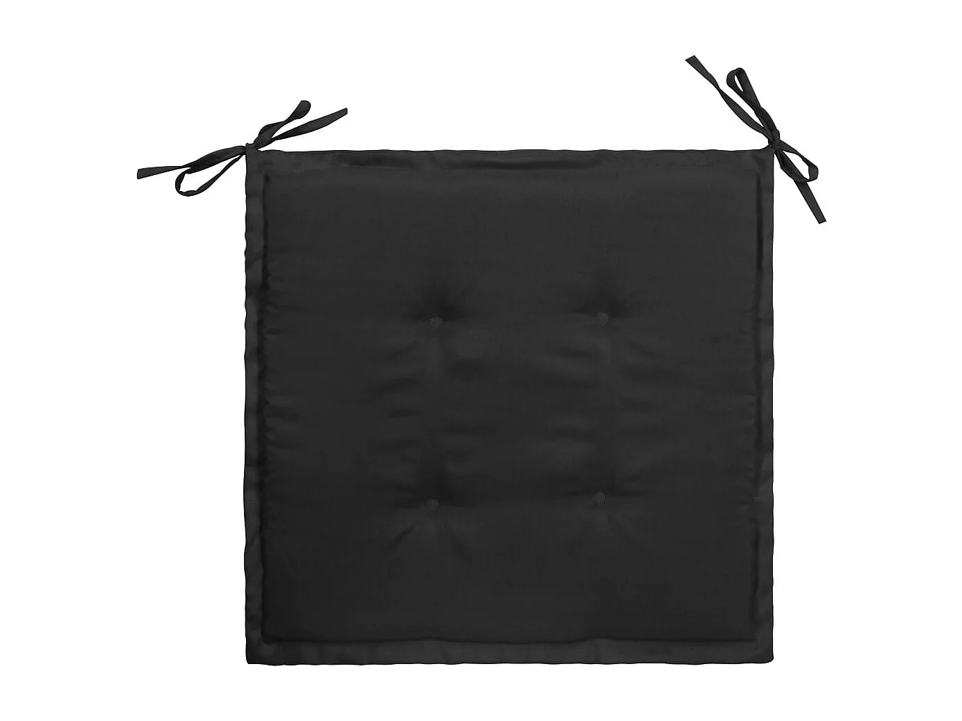 lot de 4 coussins noire 40 x 40 x 3 cm DEC021722