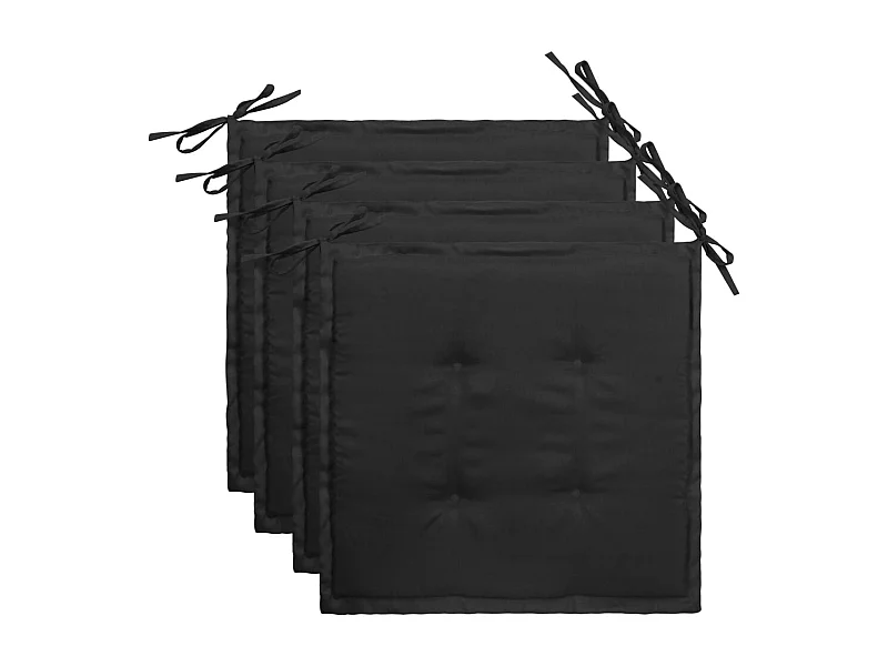 lot de 4 coussins noire 40 x 40 x 3 cm DEC021722
