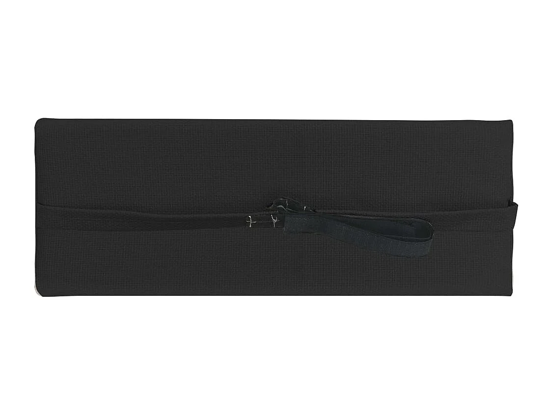 Appui-tête de chaise longue noire 40 x 7 x 15 cm DEC021804