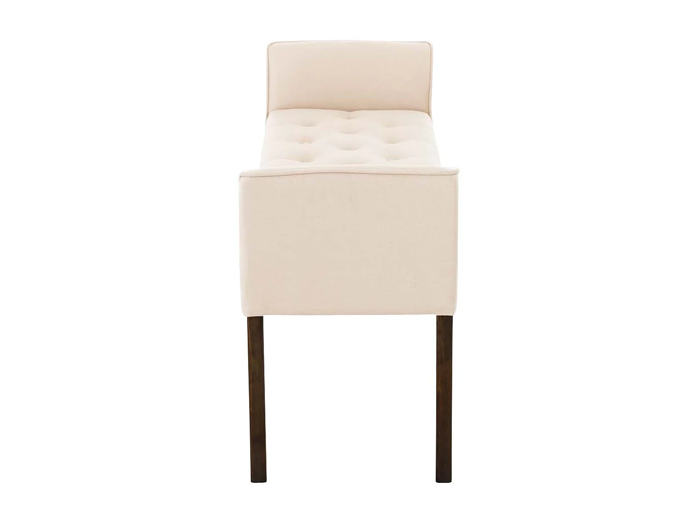 Banc banquette capitonné en bois marron 133 x 43 x 64 cm BAN10090