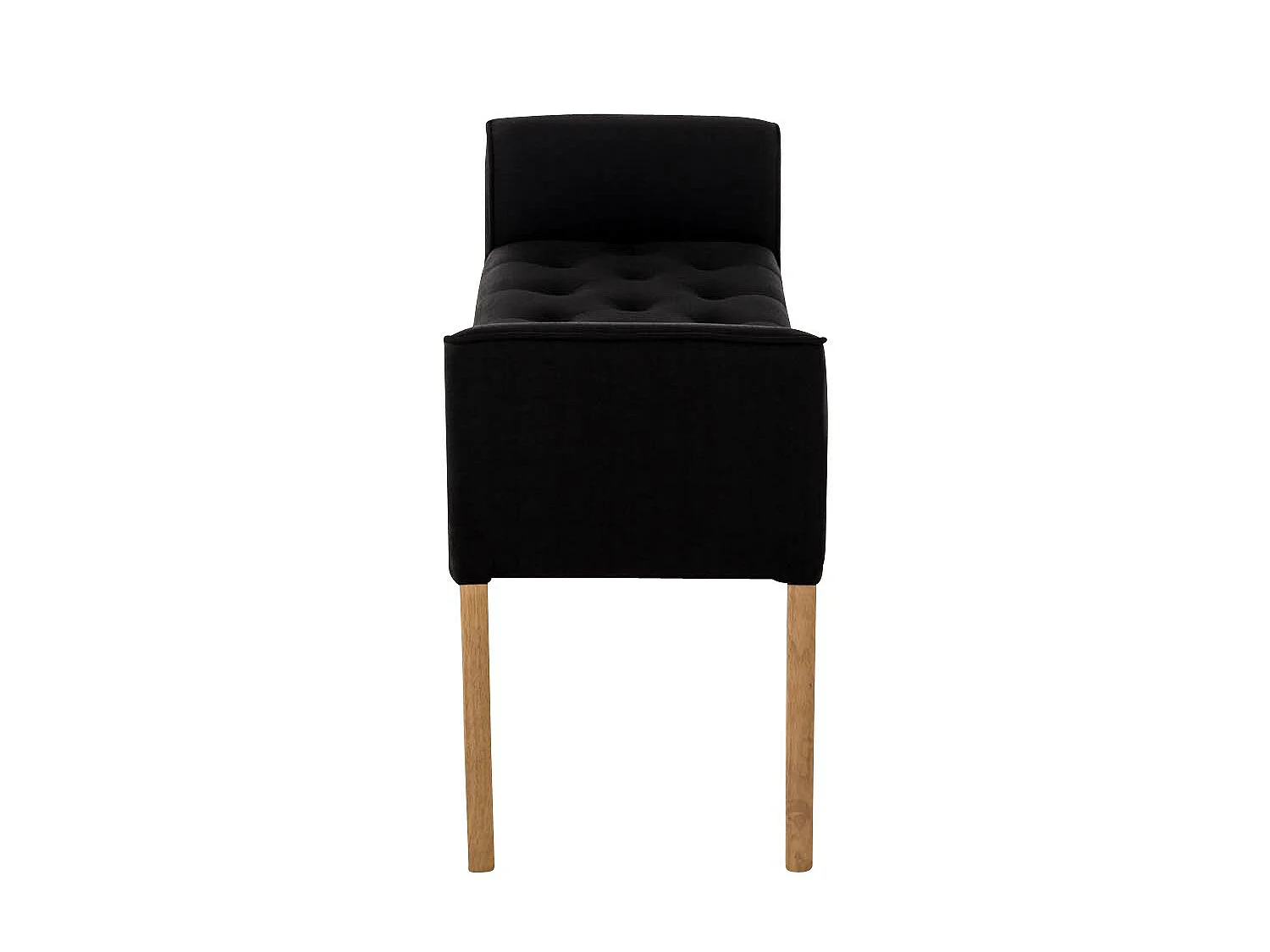 Banc banquette capitonné en bois marron 133 x 43 x 64 cm BAN10010