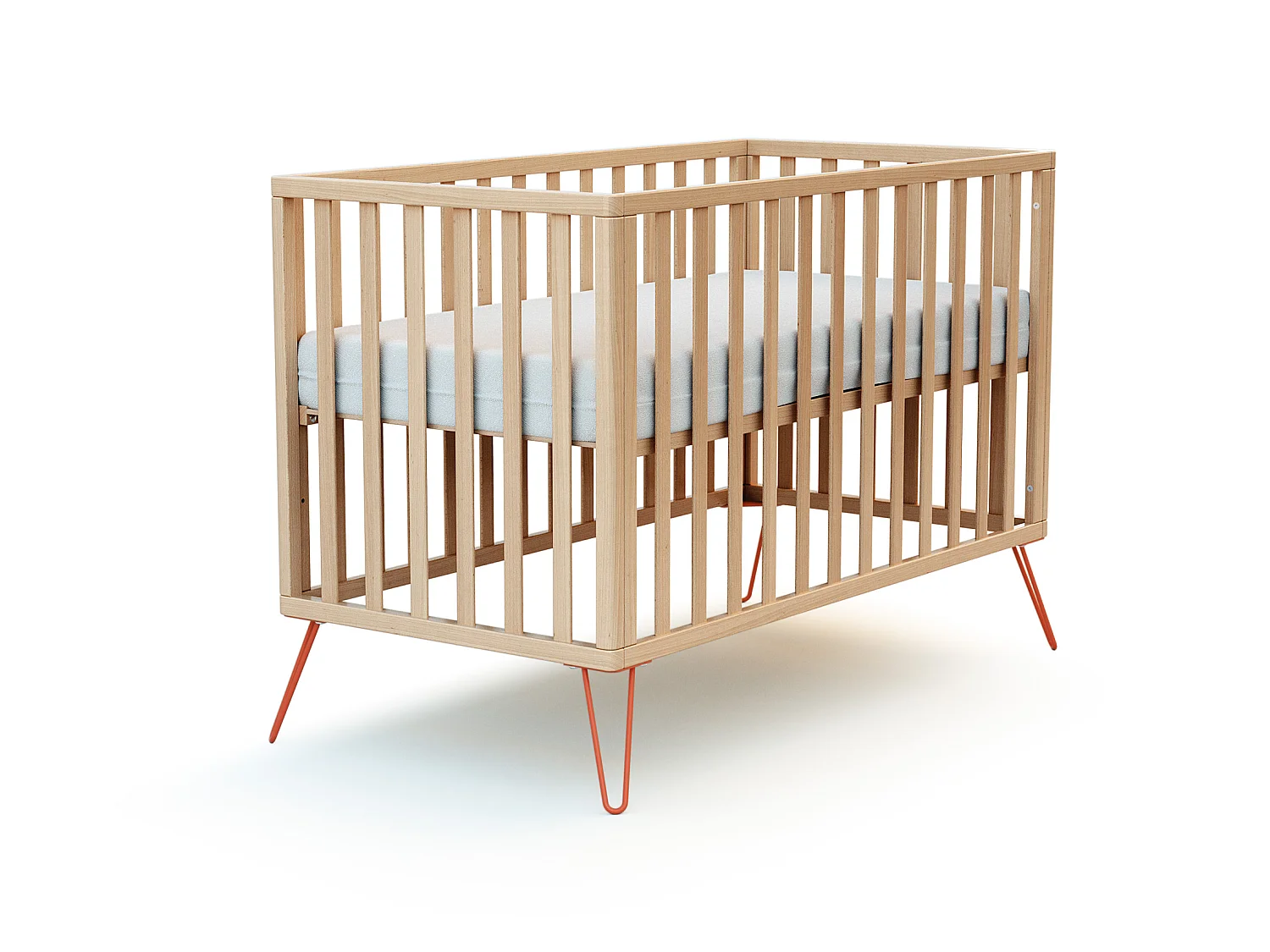 Babybett ONLY Holz Terracotta 60 x 120