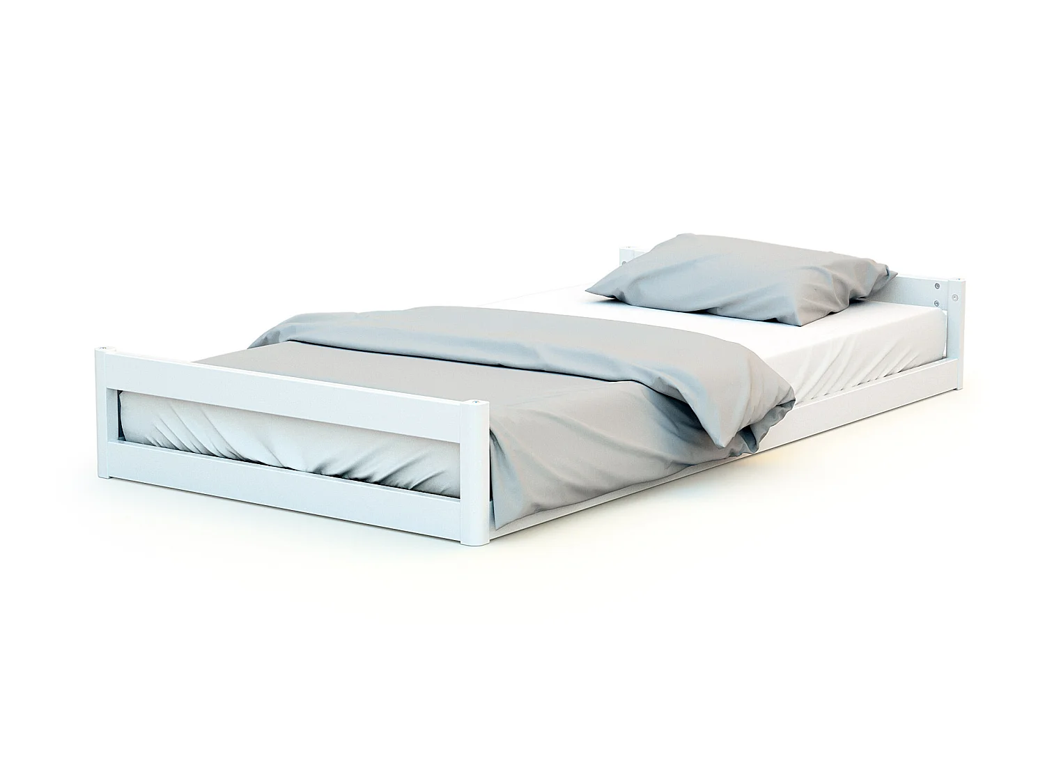 Erweiterbares Babybett KASA Holz Weiß 70 x 140