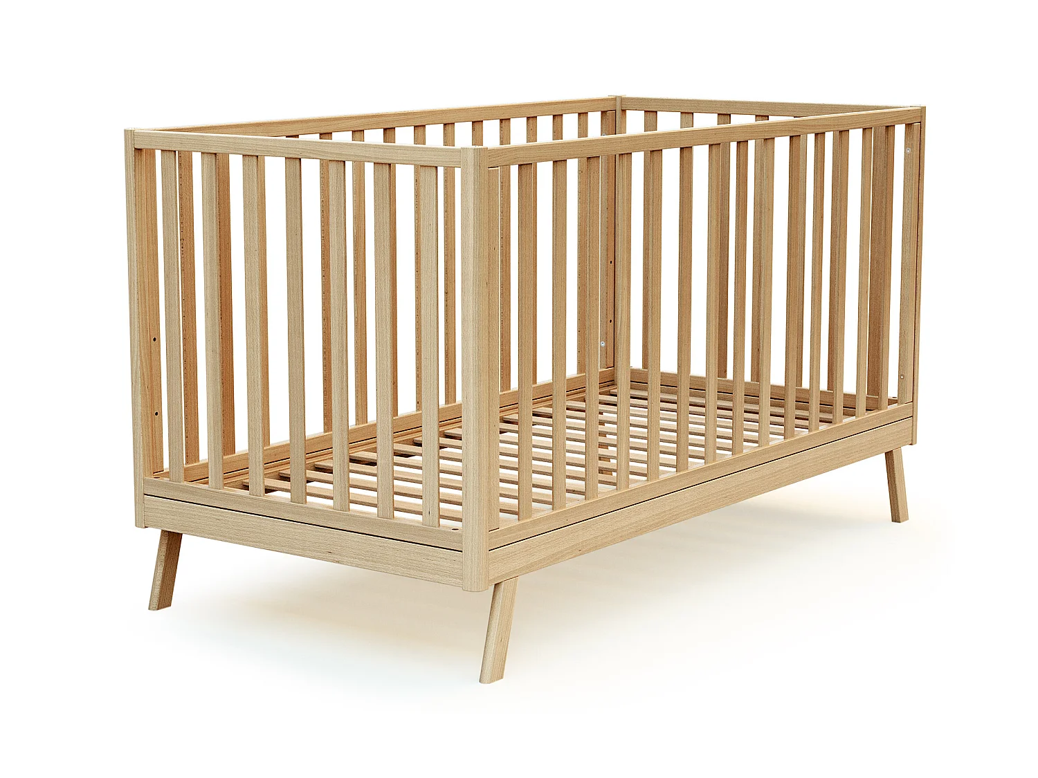 Omvormbaar kinderbed KASA in hout Beuken Gelakt 70 x 140 cm