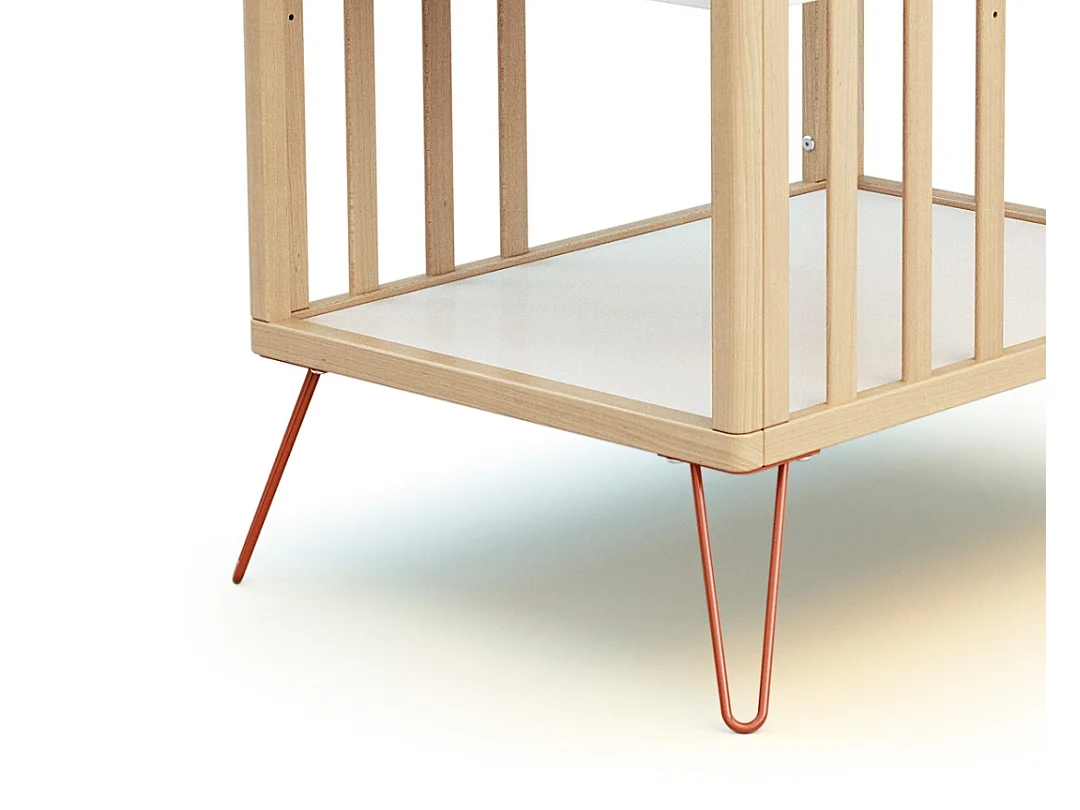 Cambiador bebé 2 estantes ONLY madera - Terracotta - 76 x 56 x 94 cm