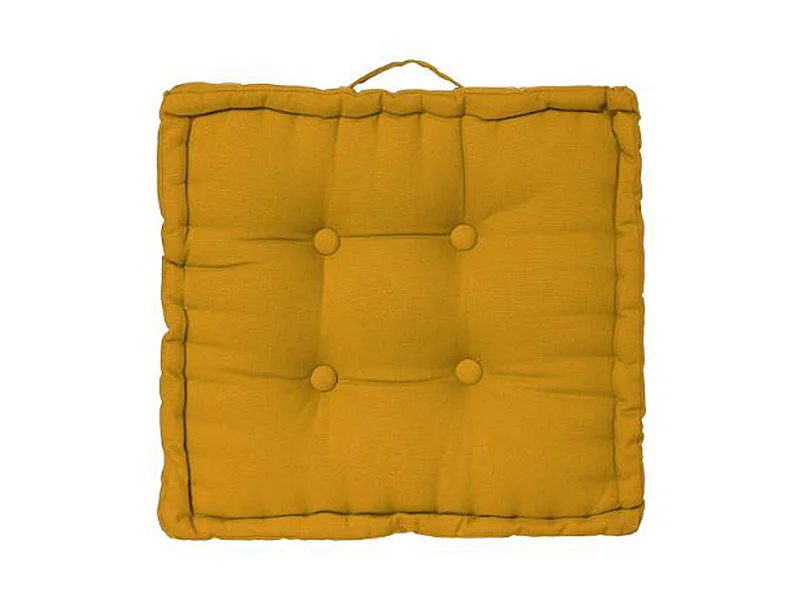 Coussin de Sol "Dorian" 40x40cm Ocre