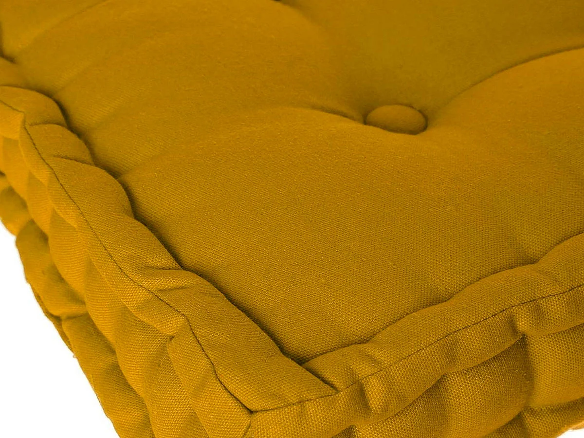Coussin de Sol "Dorian" 40x40cm Ocre