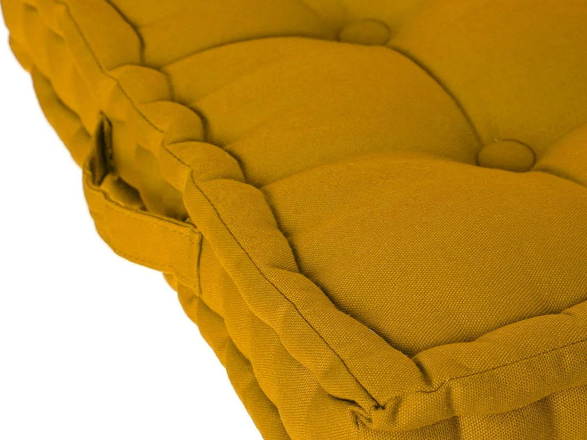 Coussin de Sol "Dorian" 40x40cm Ocre