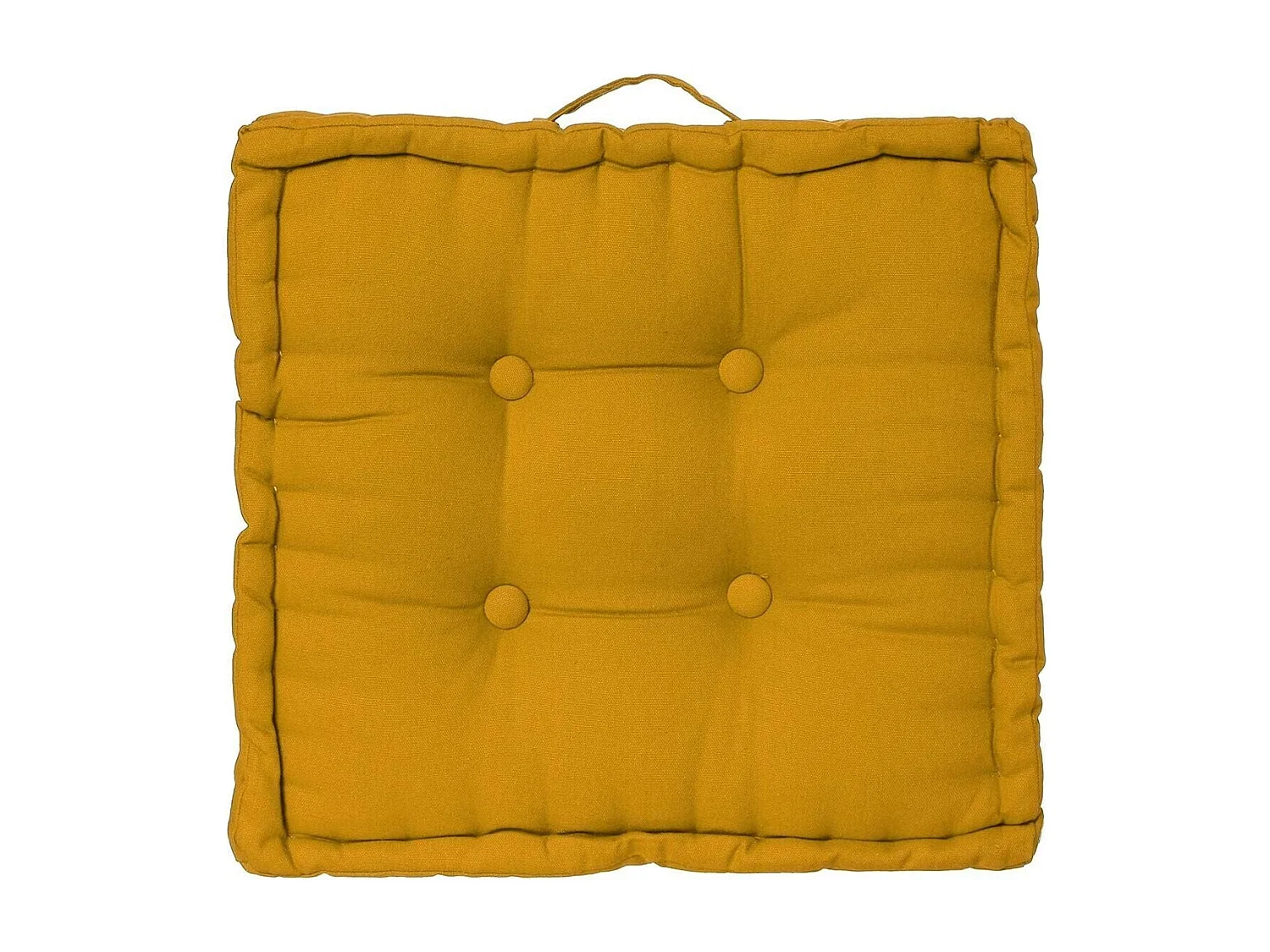 Coussin de Sol "Dorian" 40x40cm Ocre
