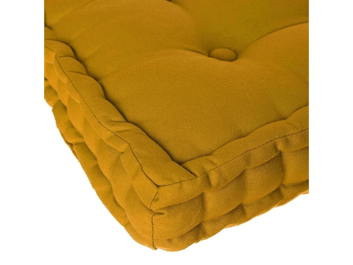 Coussin de Sol "Dorian" 40x40cm Ocre