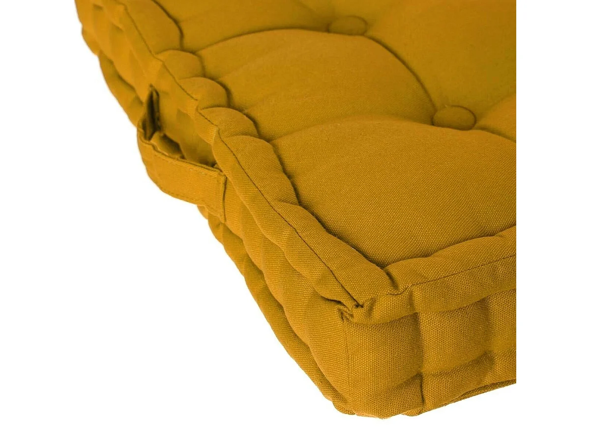 Coussin de Sol "Dorian" 40x40cm Ocre