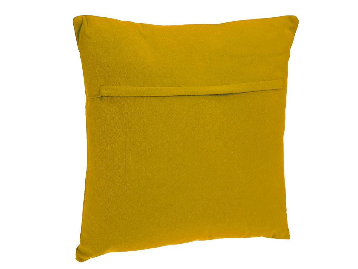 Coussin Déhoussable "Jovi" 38x38cm Ocre