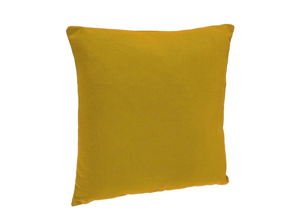 Coussin Déhoussable "Jovi" 38x38cm Ocre