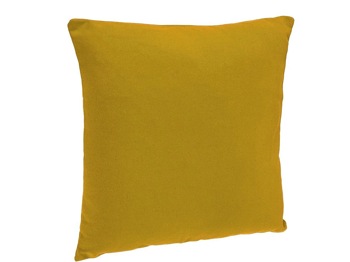 Coussin Déhoussable "Jovi" 38x38cm Ocre