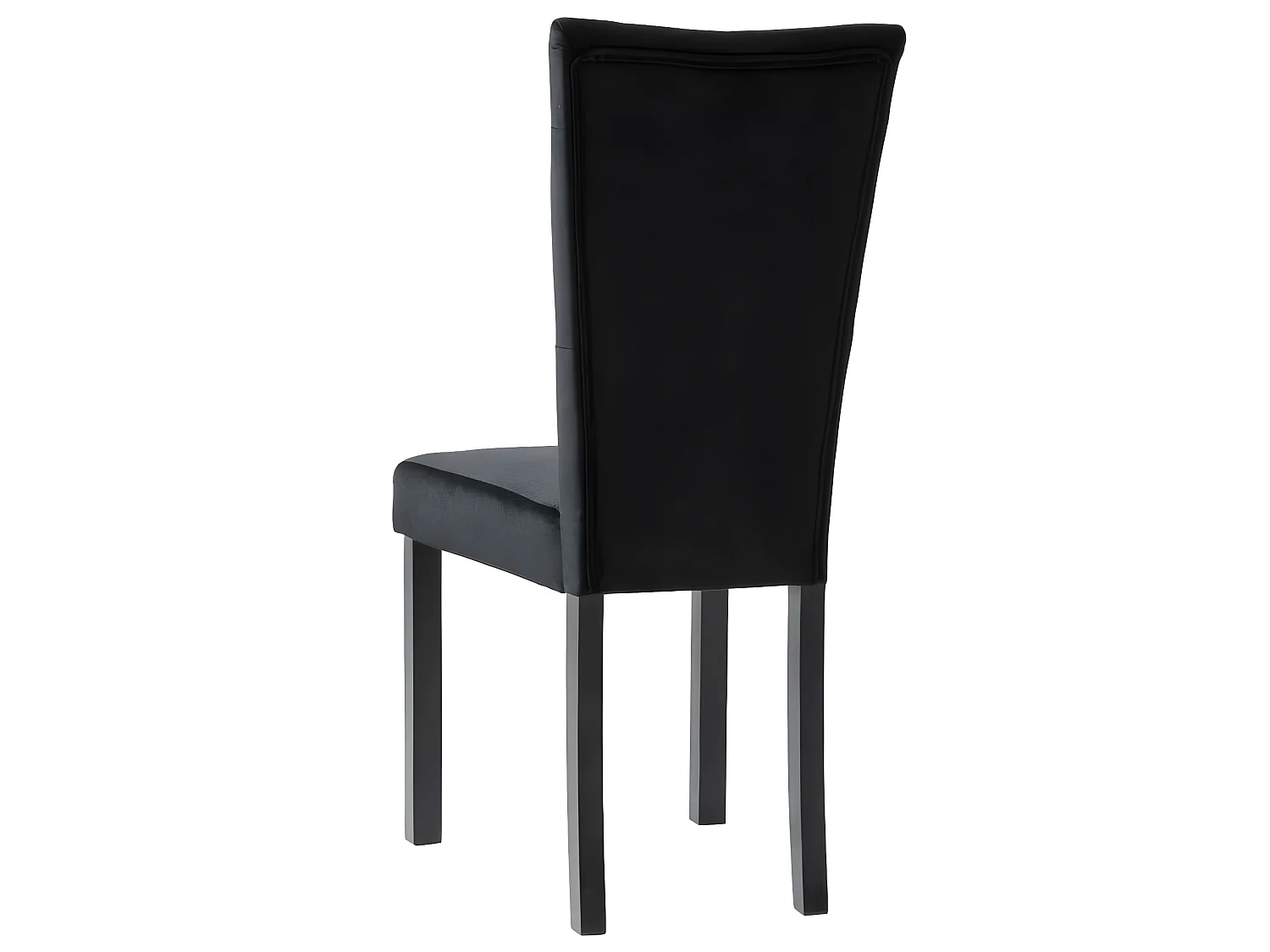 Lot de 2 chaises de salle à manger cuisine design contemporain velours noir CDS020897