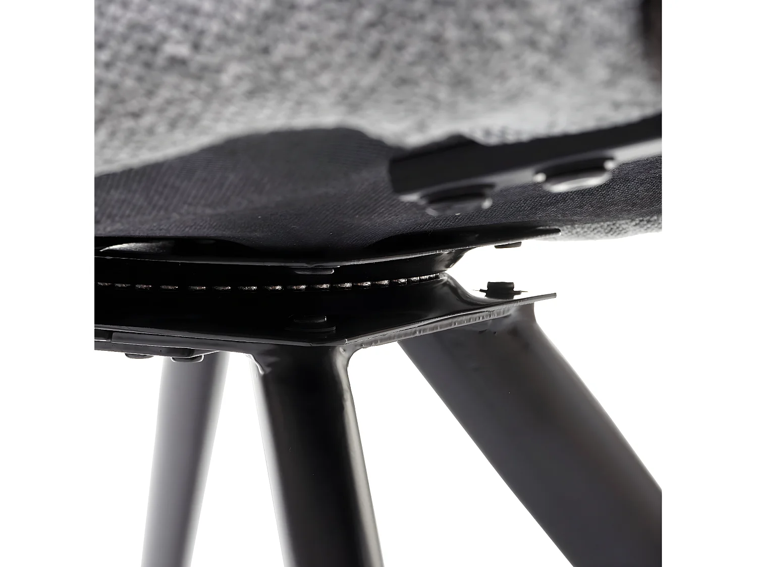 6x chaises de salle à manger fauteuil lounge avec accoudoir confortable rotative en tissu gris clair 04_0000860