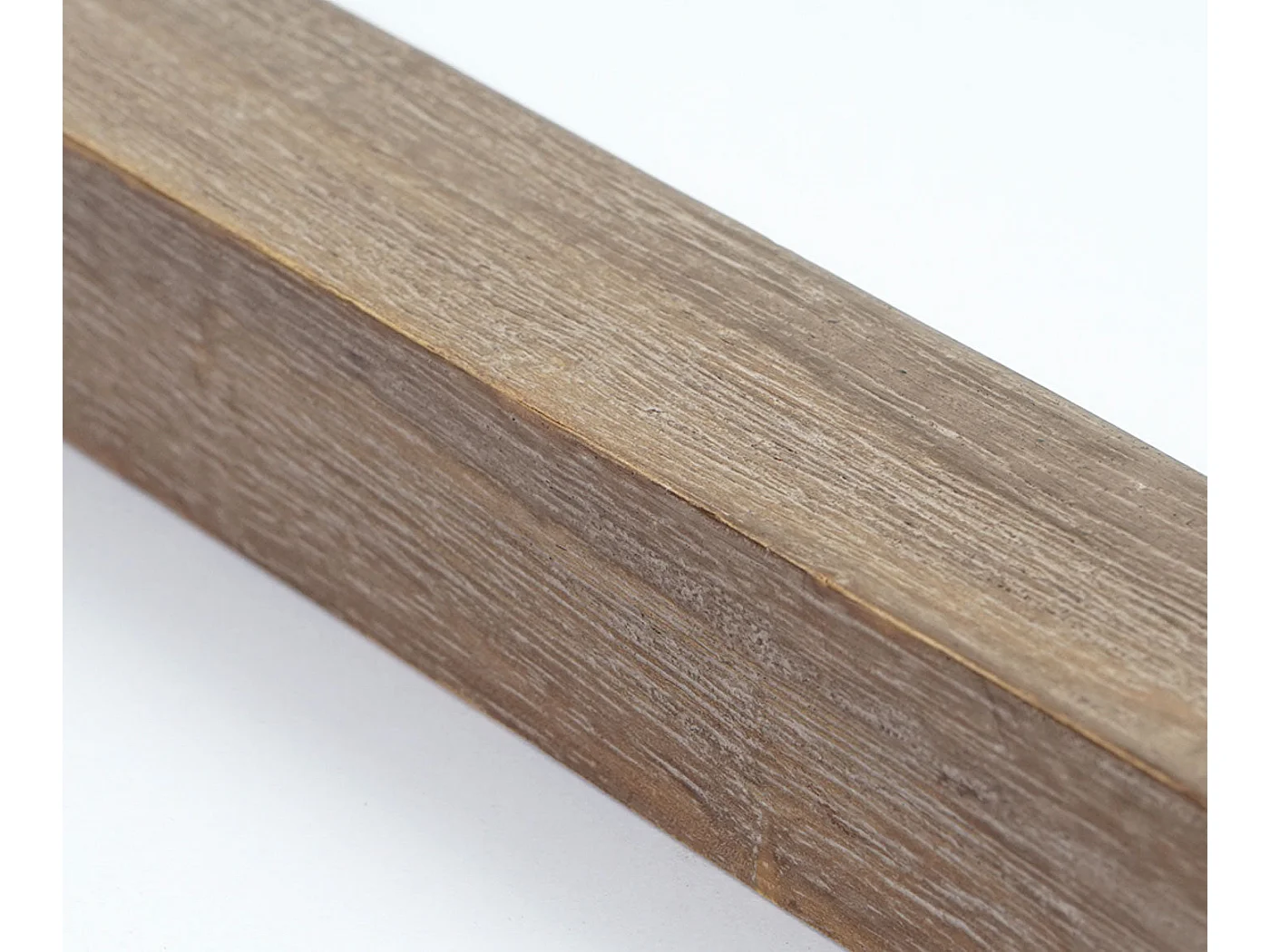 Lot de 2 chaises de salle à manger synthétique marron vieilli style vintage pieds en bois clair 04_0000432