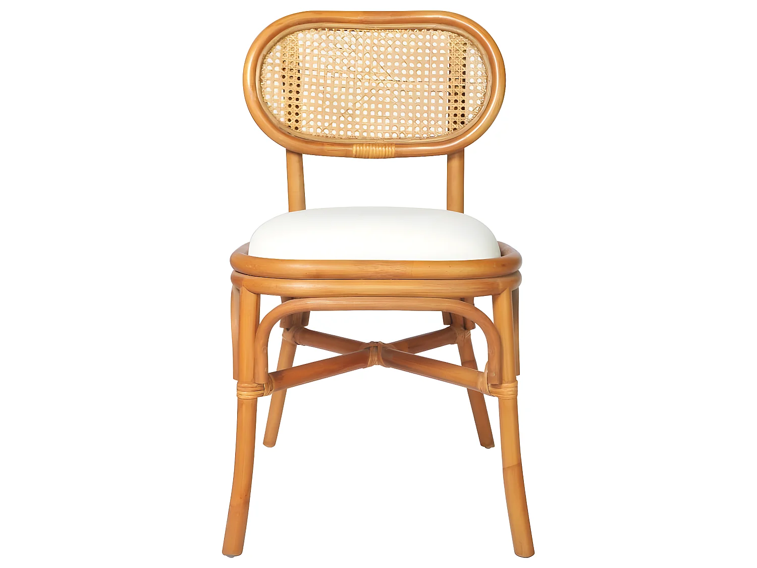 Lot de 6 chaises de salle à manger cuisine design rétro lin marron clair CDS022562