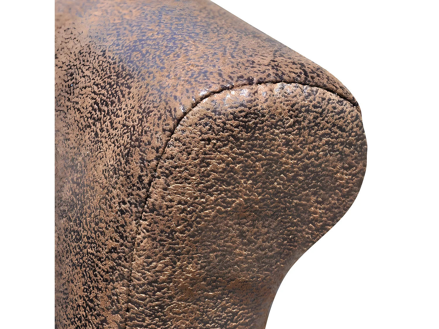 Lot de 4 chaises de salle à manger cuisine style vintage en synthétique marron daim CDS021707