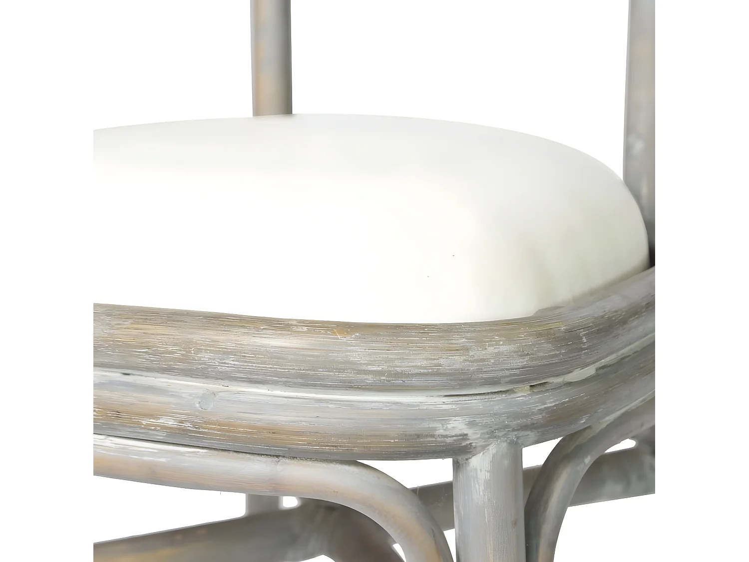 Lot de 6 chaises de salle à manger cuisine design rétro lin gris CDS022469