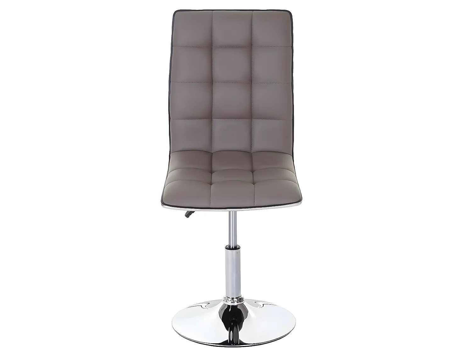 Lot de 6 chaises de salle à manger hauteur réglable en synthétique taupe CDS04294