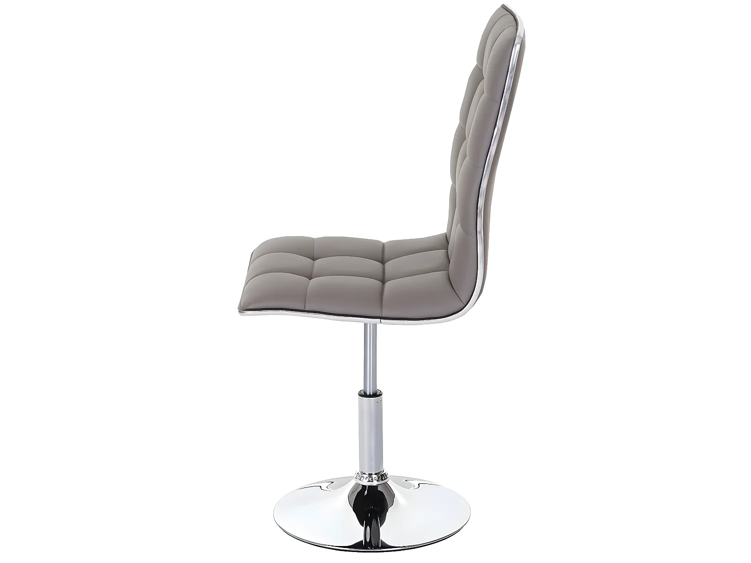 Lot de 6 chaises de salle à manger hauteur réglable en synthétique taupe CDS04294