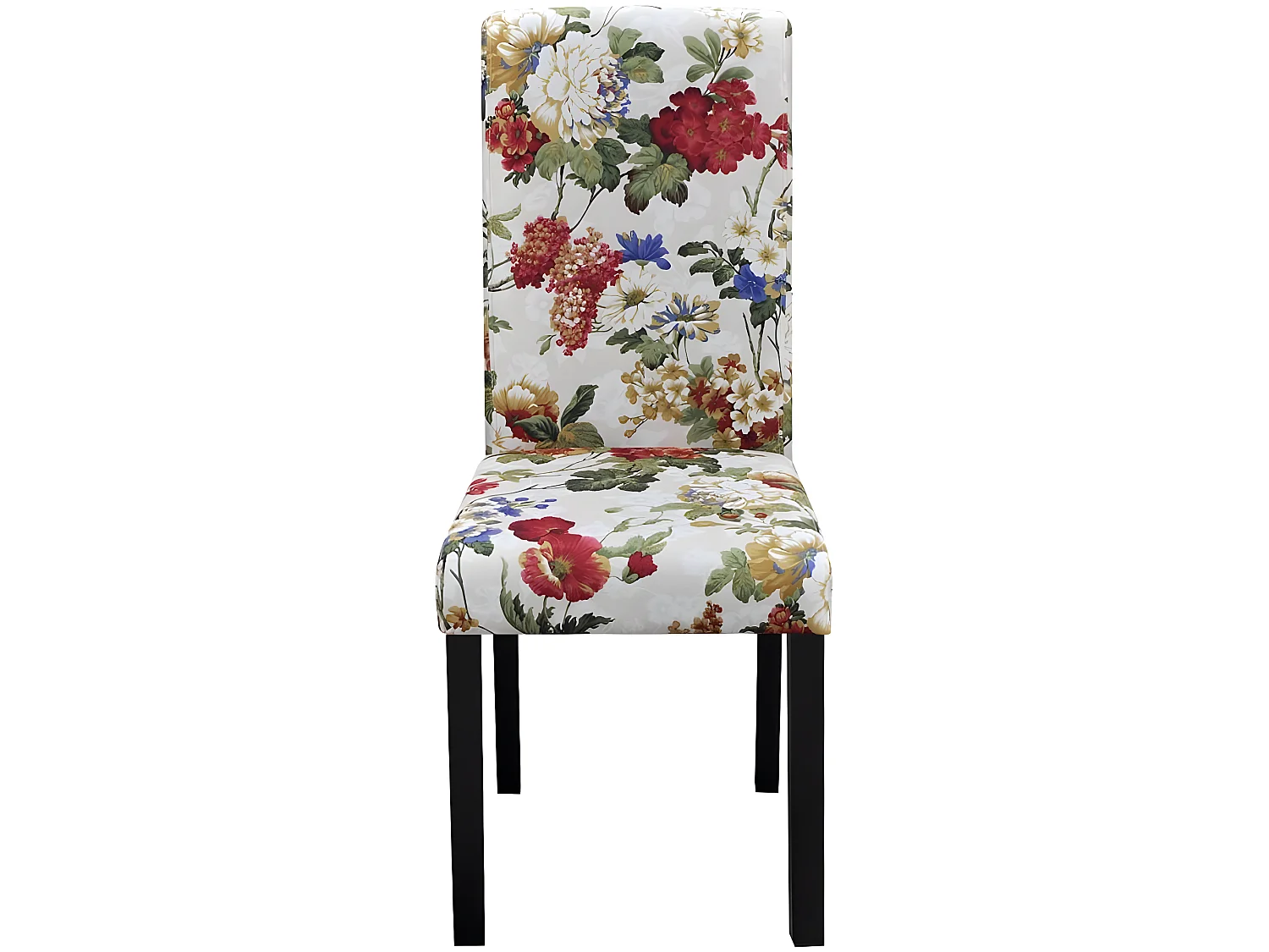 Lot de 6 chaises de salle à manger cuisine design rétro tissu multicolore CDS022656