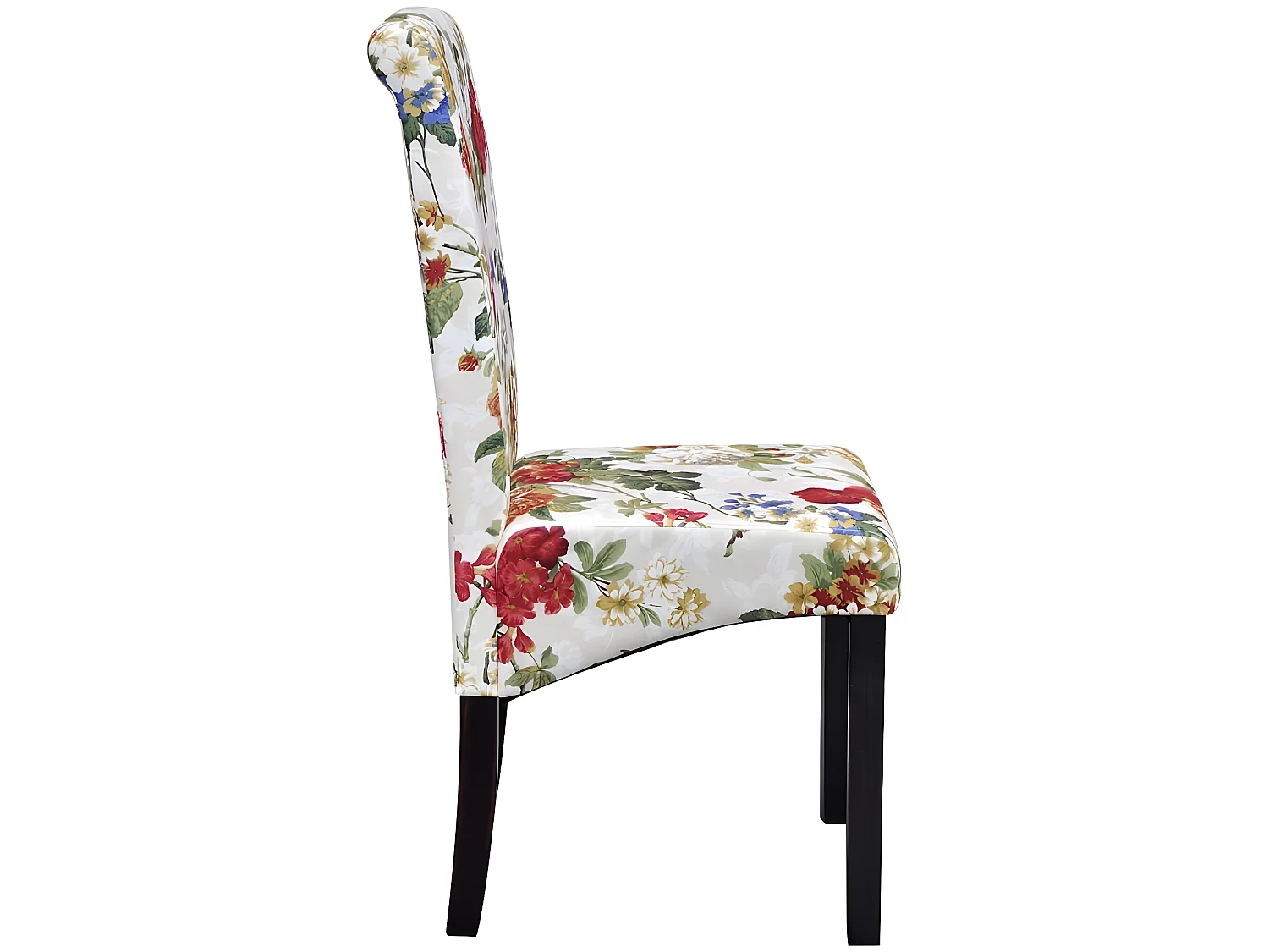 Lot de 6 chaises de salle à manger cuisine design rétro tissu multicolore CDS022656