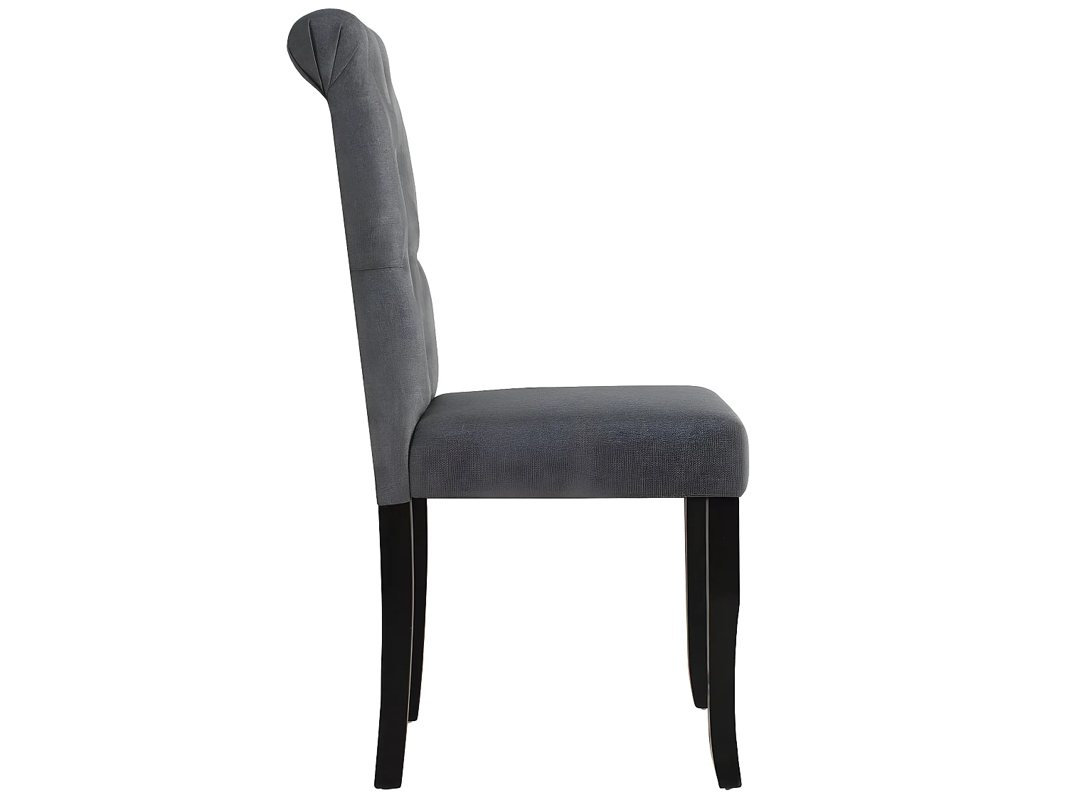 Lot de 6 chaises de salle à manger cuisine design élégant et intemporel en tissu gris foncé CDS022443