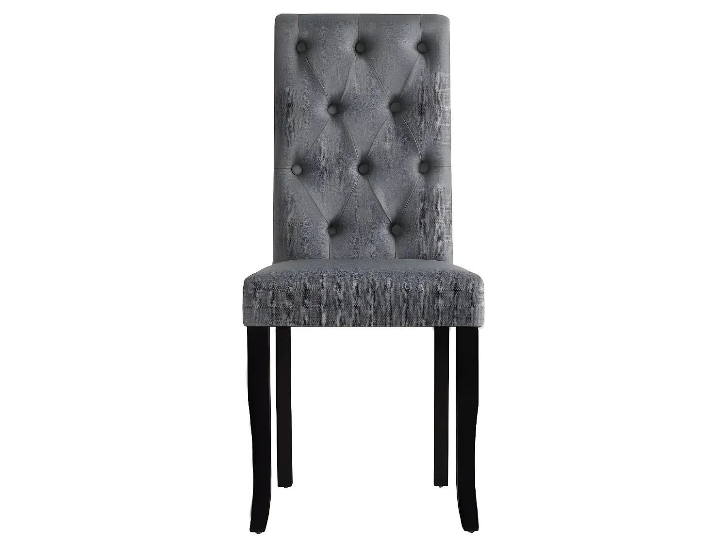 Lot de 6 chaises de salle à manger cuisine design élégant et intemporel en tissu gris foncé CDS022443