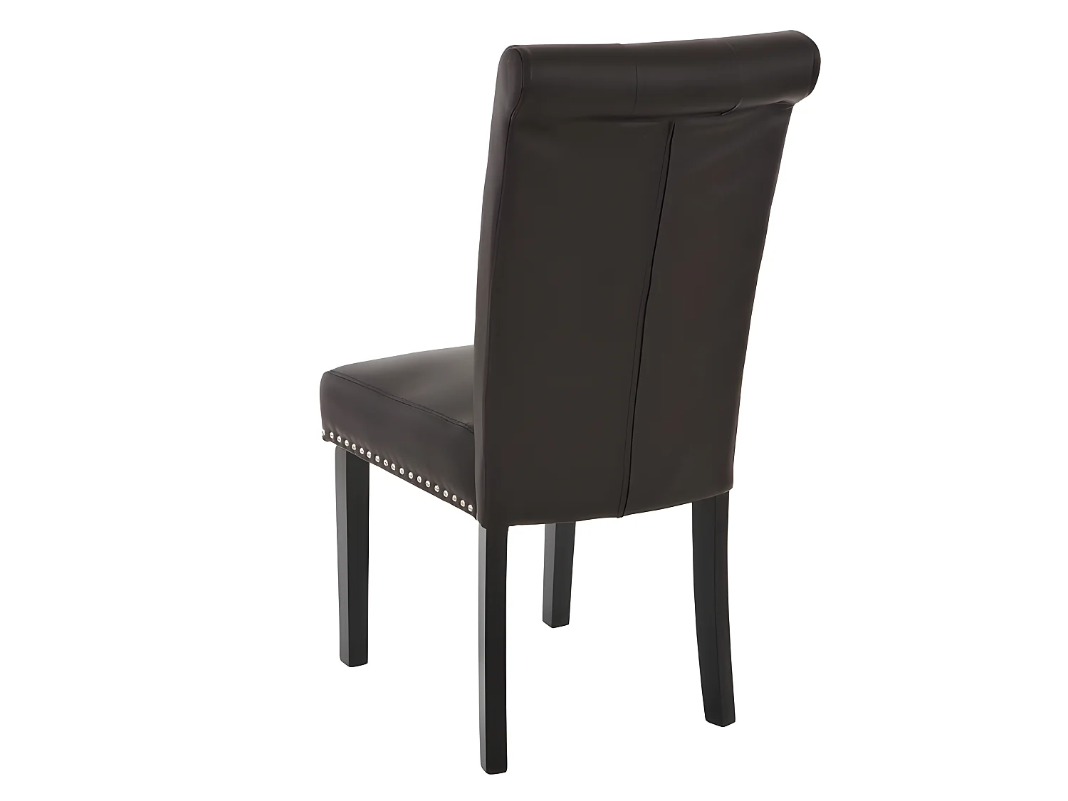 Lot de 2 chaises de salle à manger design marron pieds foncé CDS04008