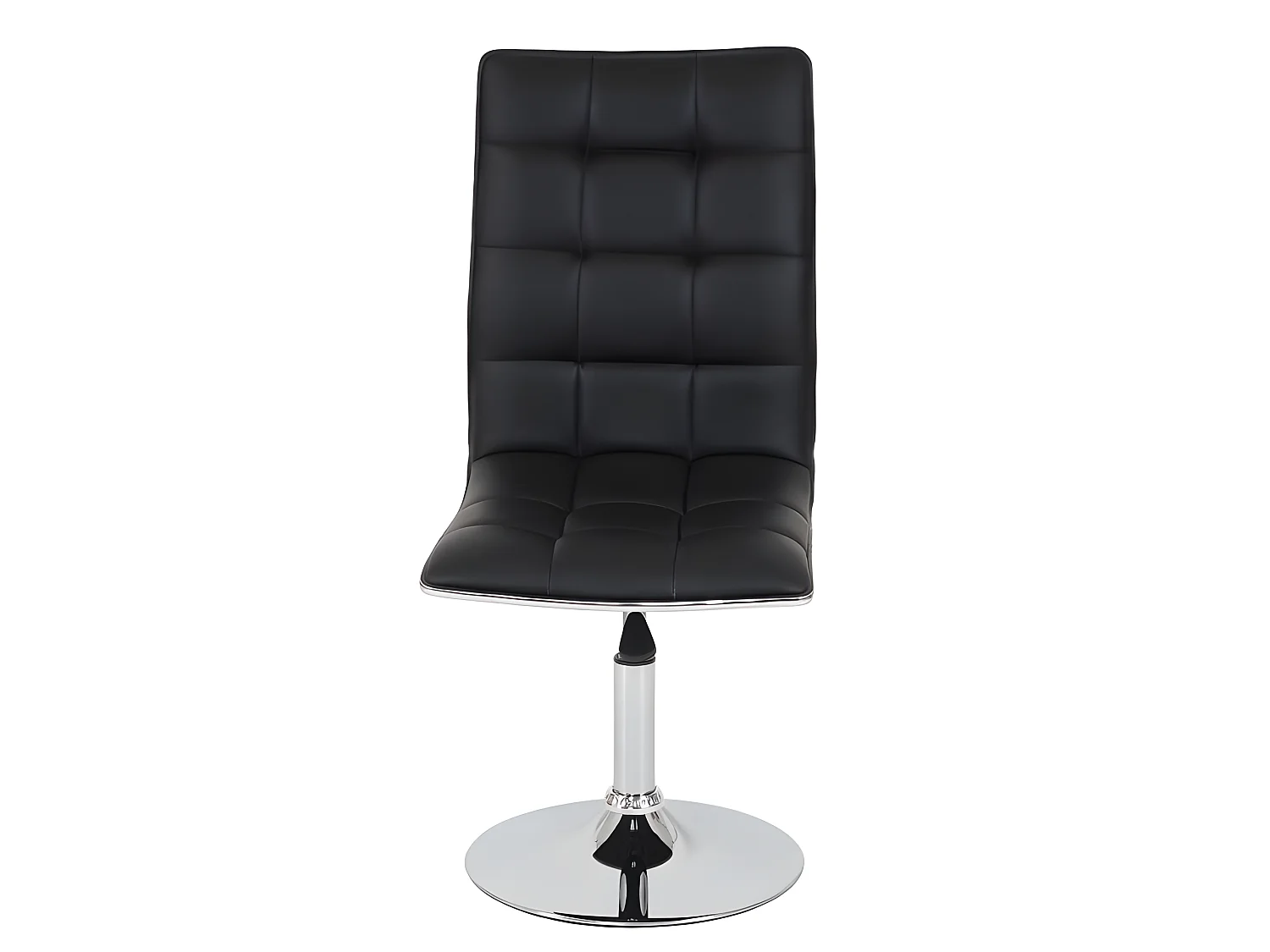 Lot de 6 chaises de salle à manger hauteur réglable en synthétique noir CDS04277