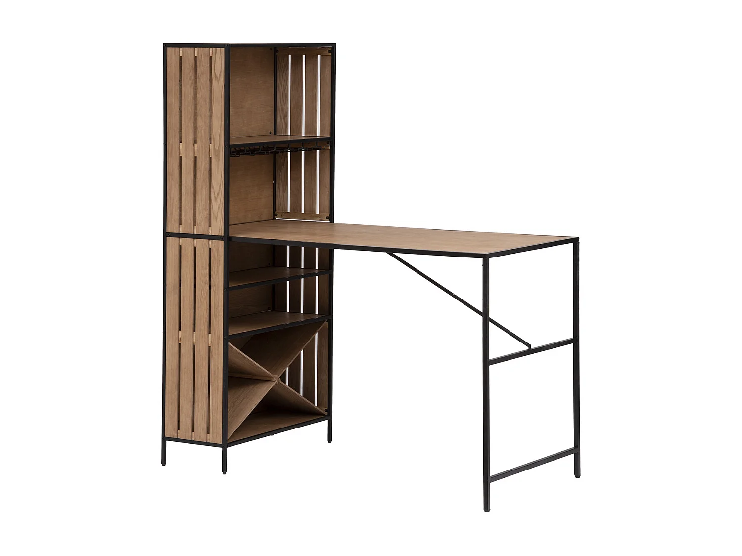 Table de Bar & Buffet Design "Bakos" 180cm Naturel