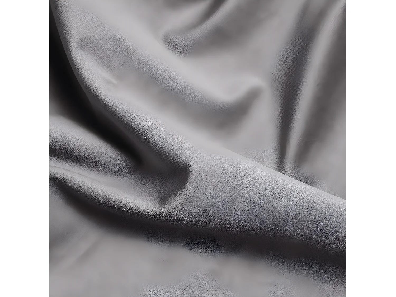 Fauteuil chaise de bureau pivotante design en velours gris structure métallique BUR09085