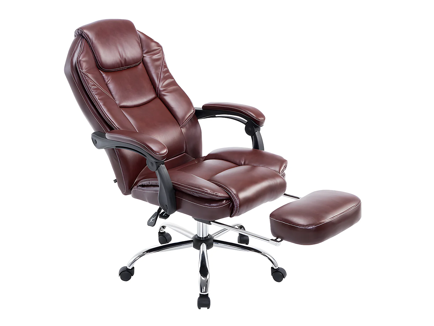 Fauteuil de bureau ergonomique bordeaux 67 x 64 x 124 cm BUR10381
