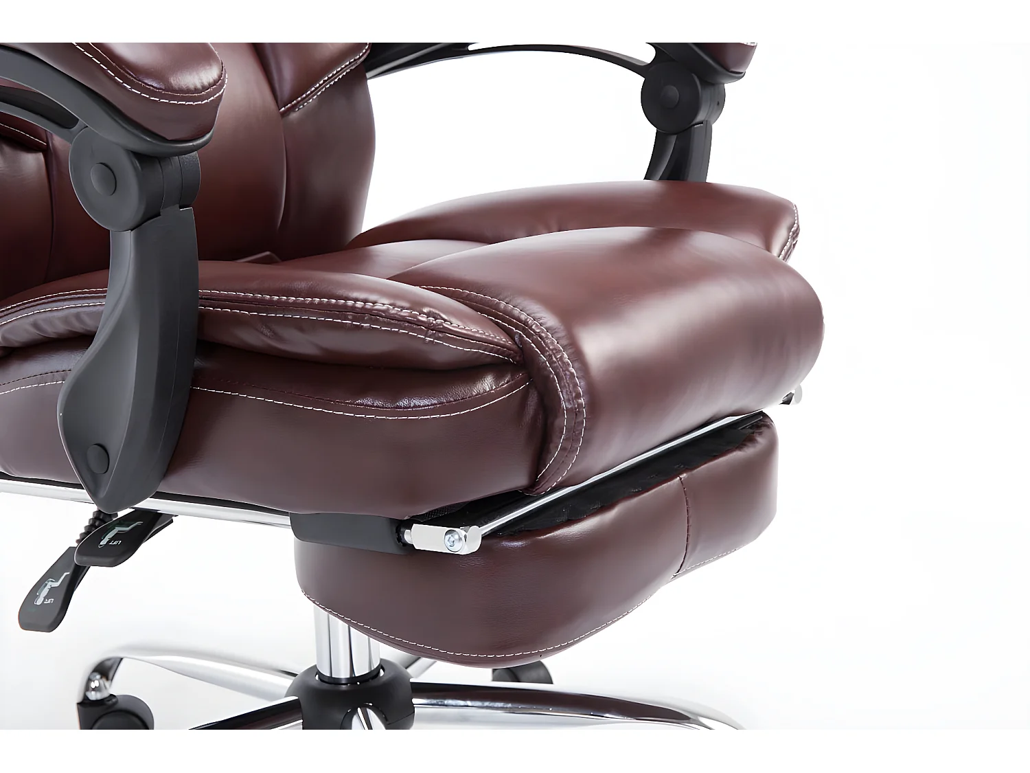 Fauteuil de bureau ergonomique bordeaux 67 x 64 x 124 cm BUR10381