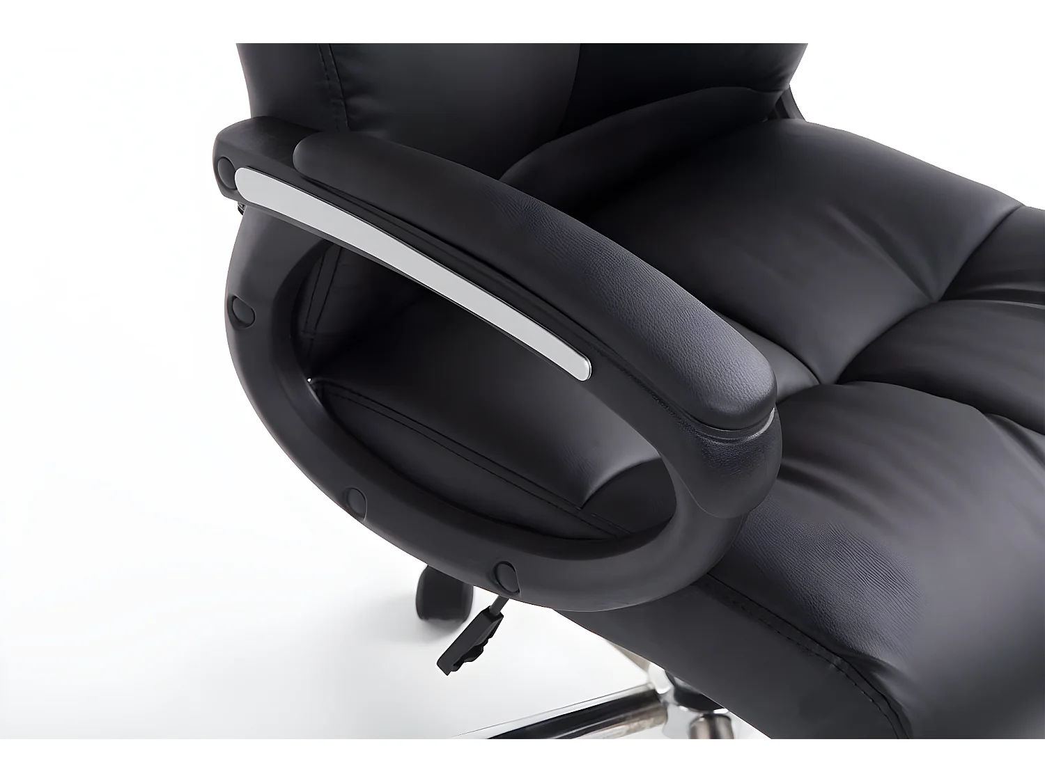 Fauteuil chaise de bureau noire 63 x 71 x 126 cm BUR10048