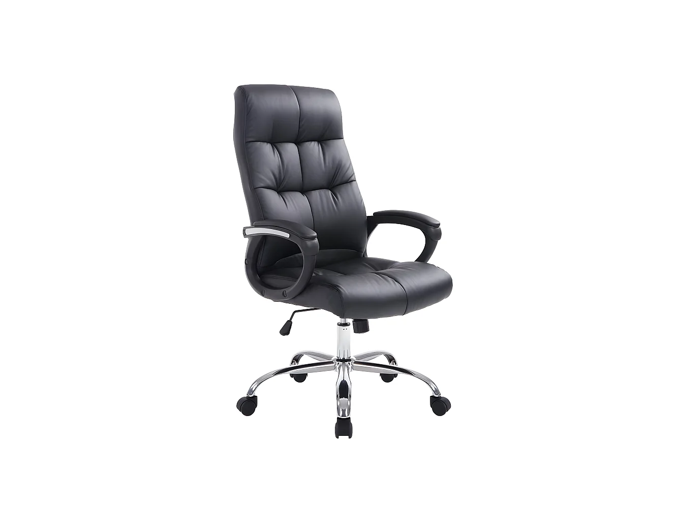 Fauteuil chaise de bureau noire 63 x 71 x 126 cm BUR10048
