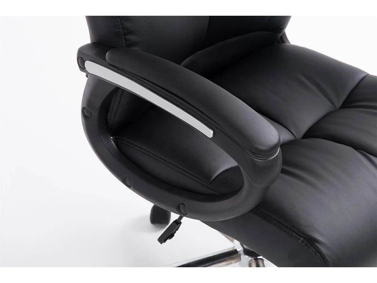 Fauteuil chaise de bureau noire 63 x 71 x 126 cm BUR10048