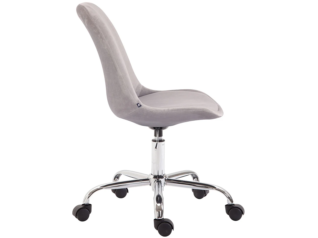 Chaise de bureau sur tissu grise 48 x 54 x 91 cm BUR10352