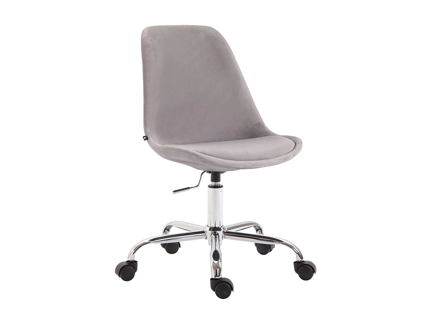 Chaise de bureau sur tissu grise 48 x 54 x 91 cm BUR10352