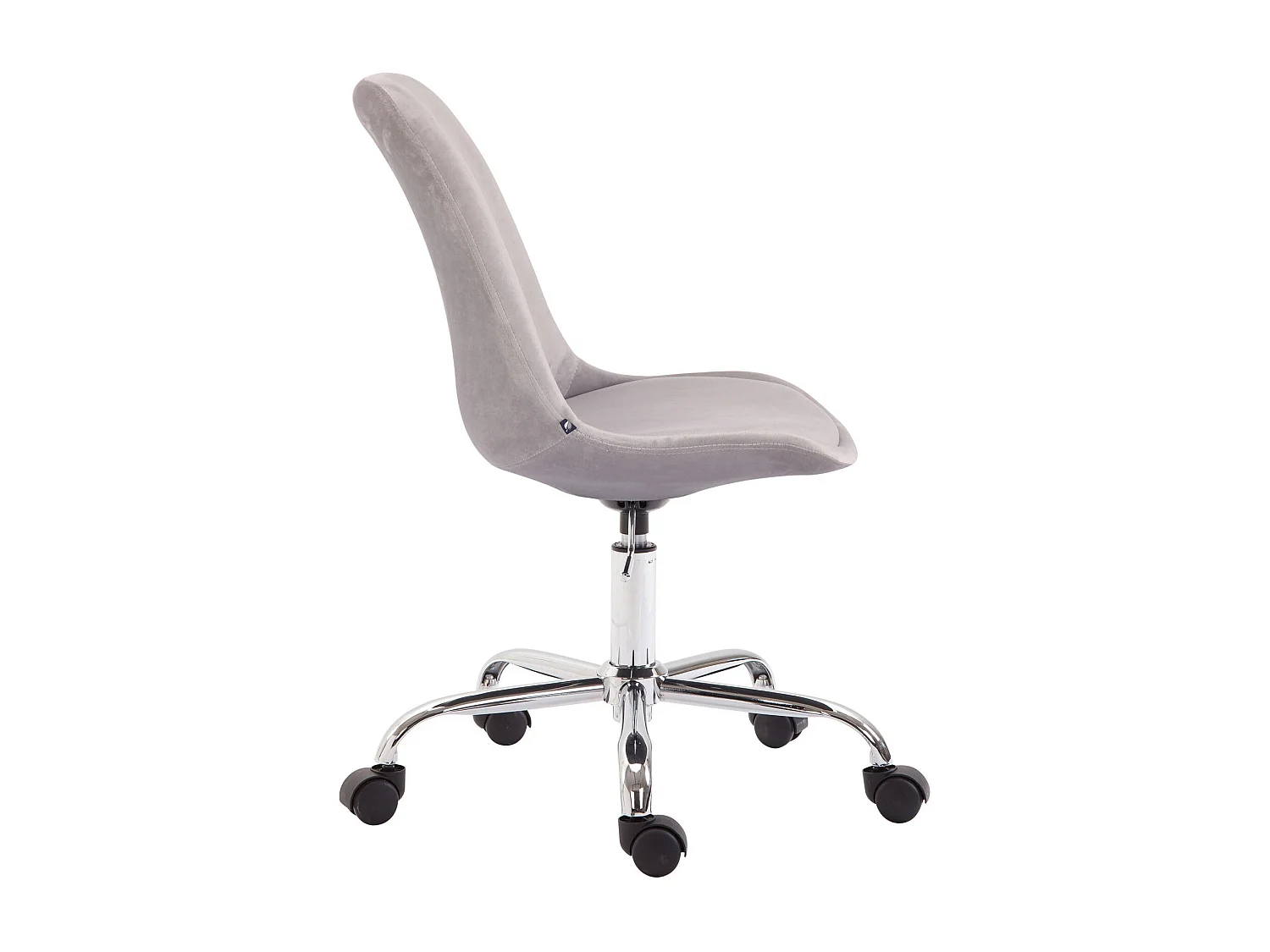 Chaise de bureau sur tissu grise 48 x 54 x 91 cm BUR10352