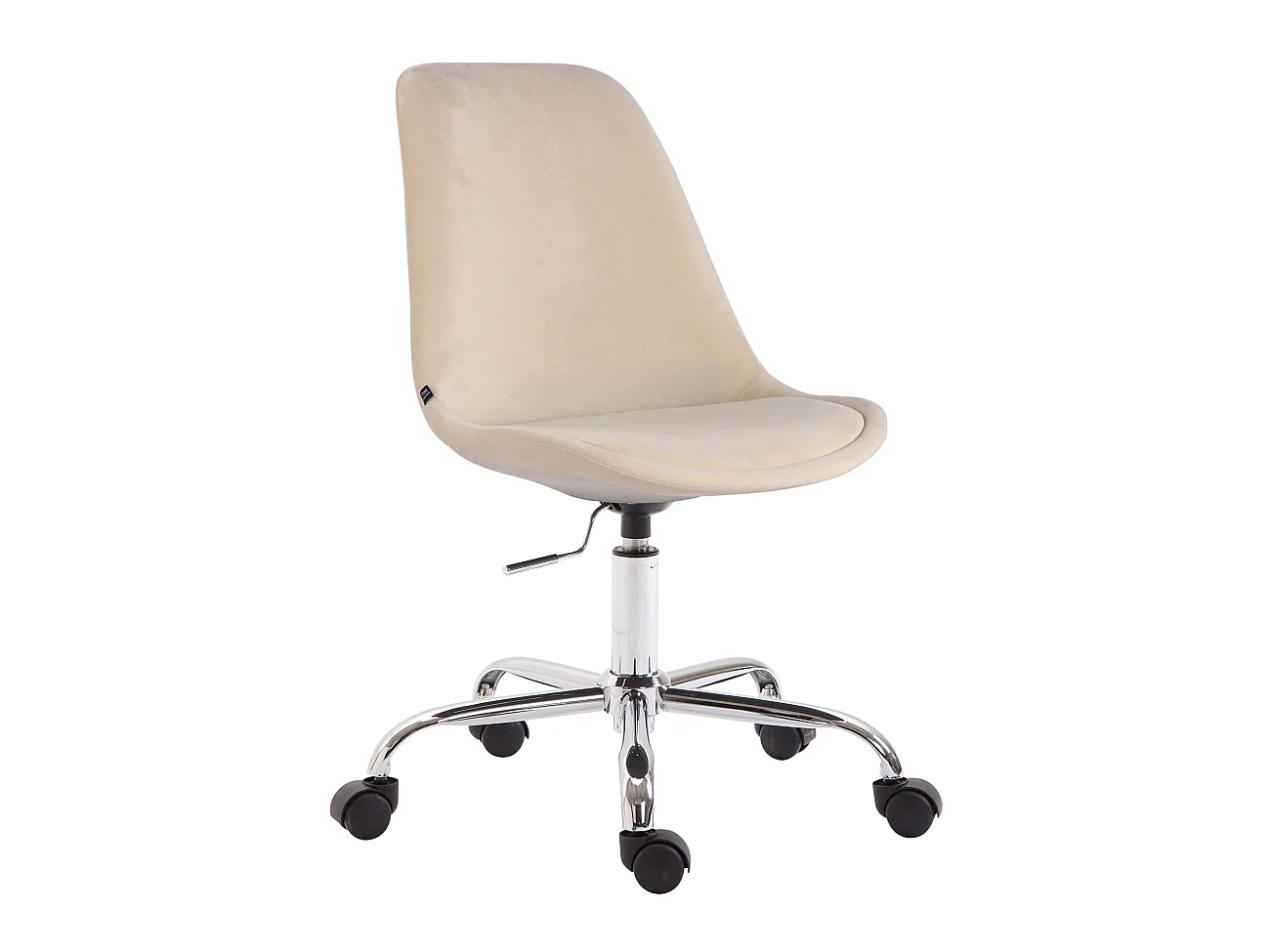 Chaise de bureau sur tissu crème 48 x 54 x 91 cm BUR10350