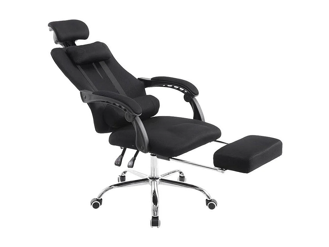 Fauteuil de bureau ergonomique noire 60 x 155 x 130 cm BUR10088