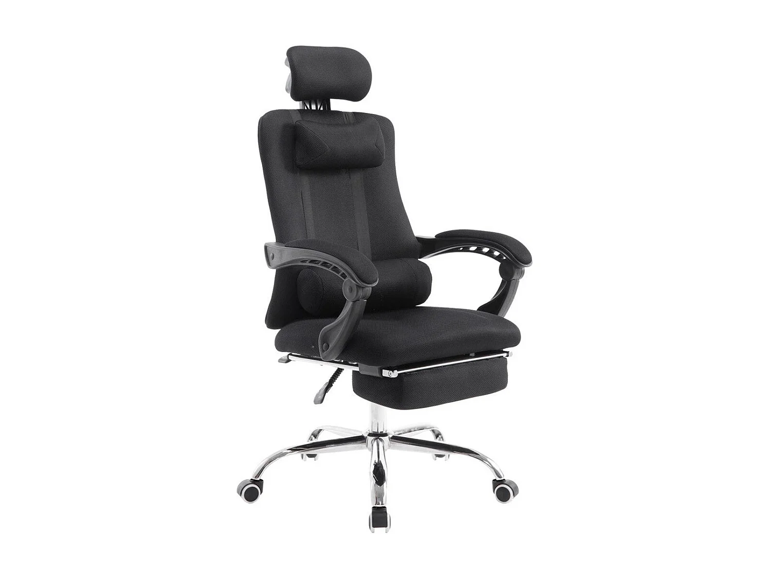 Fauteuil de bureau ergonomique noire 60 x 155 x 130 cm BUR10088